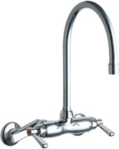 Chicago Faucets (445-GN8AE3RABCP) Hot and Cold Water Sink Faucet
