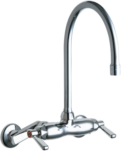  Chicago Faucets (445-GN8AE35RABCP) Hot and Cold Water Sink Faucet