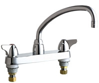  Chicago Faucets (1100-L9E29VPABCP) Hot and Cold Water Sink Faucet