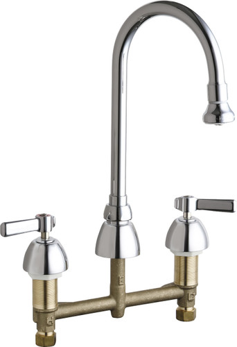  Chicago Faucets (786-369ABCP) Concealed Hot and Cold Water Sink Faucet