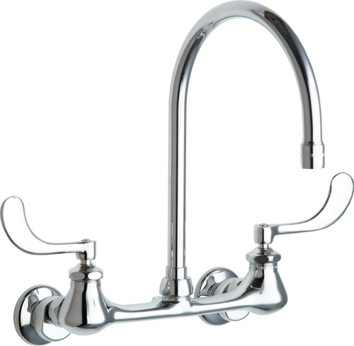  Chicago Faucets (631-GN8AE3ABCP) Hot and Cold Water Sink Faucet