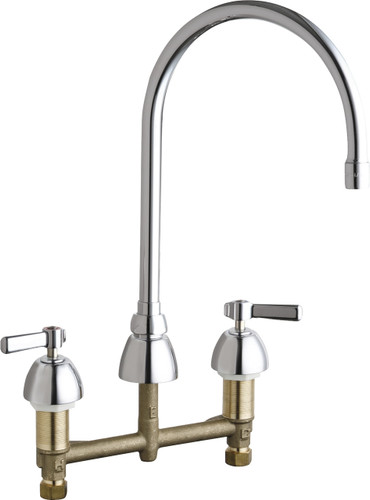  Chicago Faucets (786-GN8AE73-369AB) Concealed Hot and Cold Water Sink Faucet