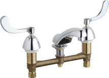Chicago Faucets (404-V317ABCP) Concealed Hot and Cold Water Sink Faucet