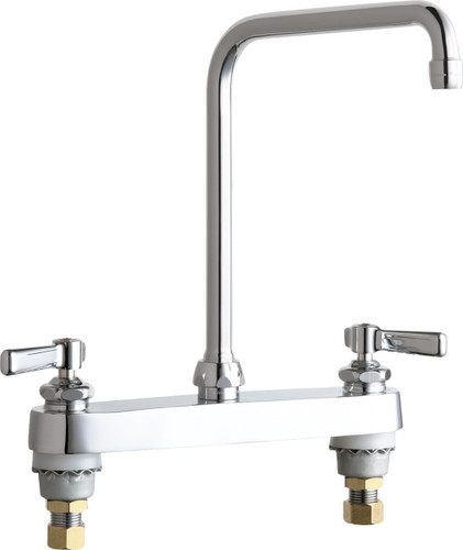  Chicago Faucets (527-HA8E35ABCP) Hot and Cold Water Sink Faucet