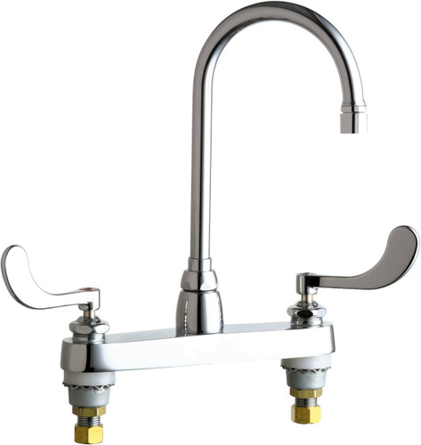  Chicago Faucets (1100-GN2AE3V317AB) Hot and Cold Water Sink Faucet