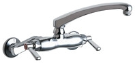 Chicago Faucets (445-L8E1ABCP)  Hot and Cold Water Sink Faucet
