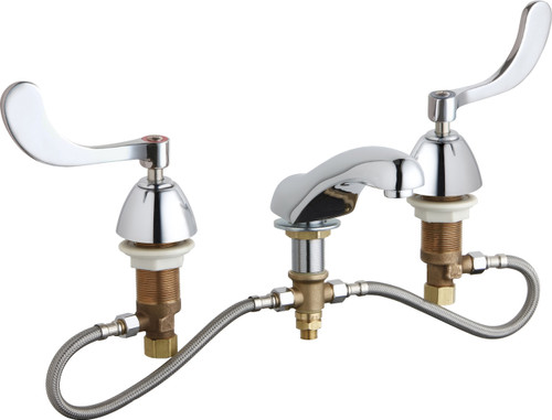 Chicago Faucets (404-HZ317ABCP) Concealed Hot and Cold Water Sink Faucet