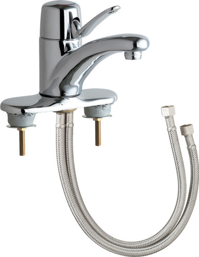  Chicago Faucets (2200-4E37ABCP) Single Lever Hot and Cold Water Mixing Sink Faucet