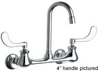  Chicago Faucets (631-E19-319ABCP) Hot and Cold Water Sink Faucet