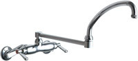  Chicago Faucets (445-DJ21ABCP) Hot and Cold Water Sink Faucet