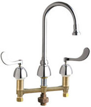 Chicago Faucets (786-TWXKABCP)  Concealed Hot and Cold Water Sink Faucet with Third Water Inlet