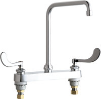  Chicago Faucets (527-HA8-317ABCP) Hot and Cold Water Sink Faucet