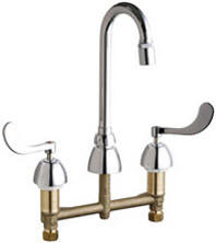  Chicago Faucets (786-GN1AE29ABCP) Concealed Hot and Cold Water Sink Faucet
