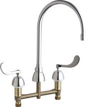 Chicago Faucets (786-GN8AE73ABCP)  Concealed Hot and Cold Water Sink Faucet