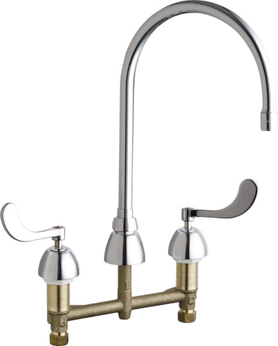  Chicago Faucets (786-GN8AE73ABCP) Concealed Hot and Cold Water Sink Faucet