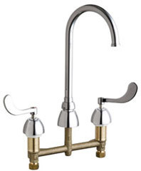  Chicago Faucets (786-GN2FC245ABCP) Concealed Hot and Cold Water Sink Faucet