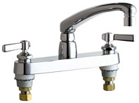 Chicago Faucets (1100-E2805-5-369AB) Hot and Cold Water Sink Faucet