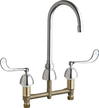 Chicago Faucets (786-E3-319ABCP) Concealed Hot and Cold Water Sink Faucet