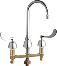 Chicago Faucets (786-TWE72ABCP) Concealed Hot and Cold Water Sink Faucet with Third Water Inlet