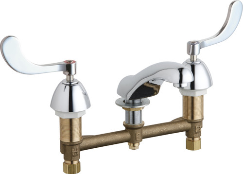  Chicago Faucets (404-VE34VP317ABCP) Concealed Hot and Cold Water Sink Faucet