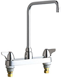  Chicago Faucets (1100-HA8VPCABCP) Hot and Cold Water Sink Faucet