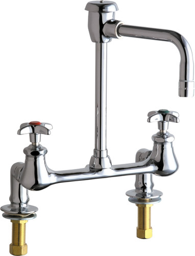  Chicago Faucets (947-E3-2ABCP) Hot and Cold Water Inlet Faucet with Vacuum Breaker