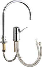 Chicago Faucets (2302-GN8AE72ABCP)  Single Lever Hot and Cold Water Mixing Sink Faucet