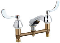 Chicago Faucets (404-317-245ABCP) Concealed Hot and Cold Water Sink Faucet
