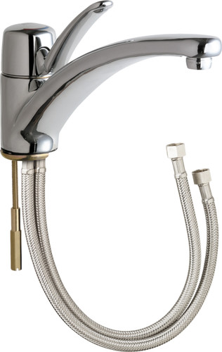  Chicago Faucets (2300-ABCP) Single Lever Hot and Cold Water Mixing Sink Faucet
