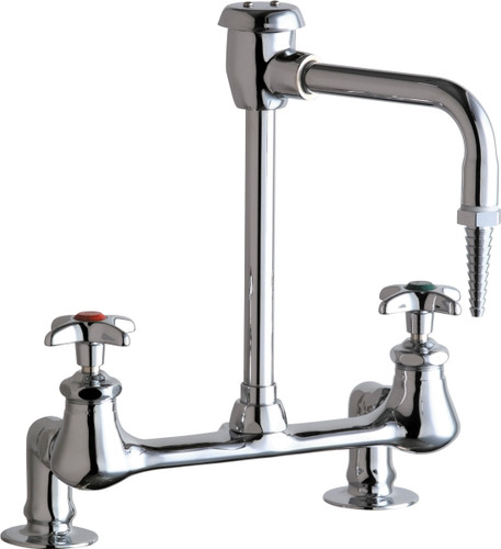  Chicago Faucets (947-GN8BVBE7CP) Hot and Cold Water Inlet Faucet with Vacuum Breaker