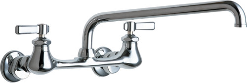  Chicago Faucets (540-LDL12HFAB) Hot and Cold Water Sink Faucet