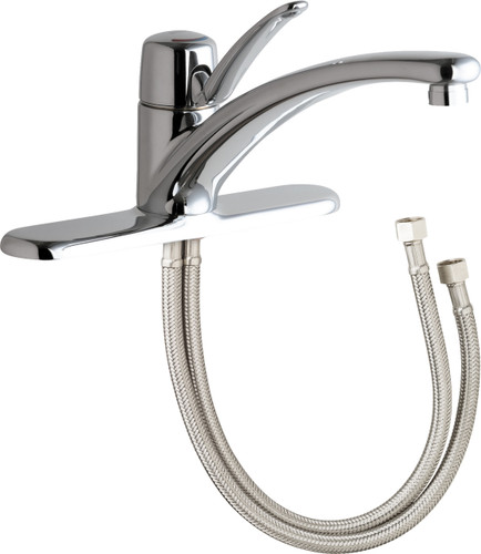  Chicago Faucets (2300-8E2805ABCP) Single Lever Hot and Cold Water Mixing Sink Faucet