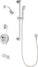 Chicago Faucets (SH-PB1-16-111) Pressure Balancing Tub and Shower Valve with Shower Head