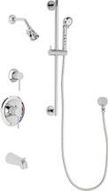 Chicago Faucets (SH-PB1-16-131) Pressure Balancing Tub and Shower Valve with Shower Head