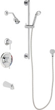 Chicago Faucets (SH-PB1-16-121) Pressure Balancing Tub and Shower Valve with Shower Head