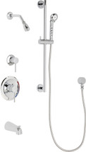 Chicago Faucets (SH-PB1-13-111) Pressure Balancing Tub and Shower Valve with Shower Head