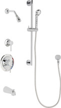 Chicago Faucets (SH-PB1-12-111) Pressure Balancing Tub and Shower Valve with Shower Head