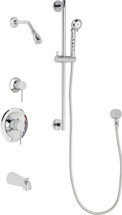 Chicago Faucets (SH-PB1-13-131) Pressure Balancing Tub and Shower Valve with Shower Head