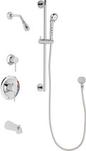 Chicago Faucets (SH-PB1-12-131) Pressure Balancing Tub and Shower Valve with Shower Head