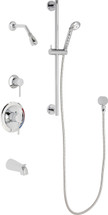 Chicago Faucets (SH-PB1-13-121) Pressure Balancing Tub and Shower Valve with Shower Head