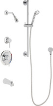Chicago Faucets (SH-PB1-12-121) Pressure Balancing Tub and Shower Valve with Shower Head