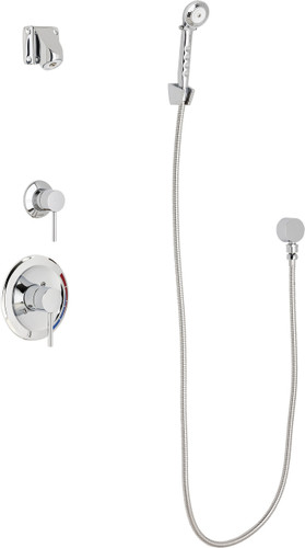  Chicago Faucets (SH-PB1-14-020) Pressure Balancing Tub and Shower Valve with Shower Head