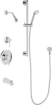 Chicago Faucets (SH-PB1-12-141) Pressure Balancing Tub and Shower Valve with Shower Head