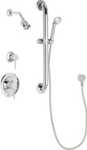 Chicago Faucets (SH-PB1-16-013) Pressure Balancing Tub and Shower Valve with Shower Head