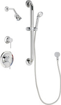 Chicago Faucets (SH-PB1-17-013) Pressure Balancing Tub and Shower Valve with Shower Head