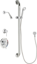 Chicago Faucets (SH-PB1-12-034)  Pressure Balancing Tub and Shower Valve with Shower Head
