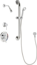 Chicago Faucets (SH-PB1-13-013) Pressure Balancing Tub and Shower Valve with Shower Head