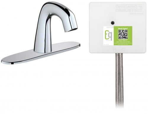  Chicago Faucets (EQ-A13A-13ABCP) Touch-free faucet with plug-and-play installation