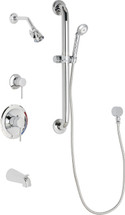 Chicago Faucets (SH-PB1-16-113) Pressure Balancing Tub and Shower Valve with Shower Head