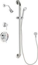 Chicago Faucets (SH-PB1-16-034) Pressure Balancing Tub and Shower Valve with Shower Head